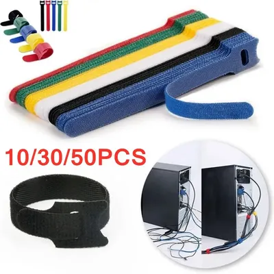 10/30/50pcs Cable Organizer Wire Winder USB Cable Management Clip For Earphone Holder Mouse Keyboard