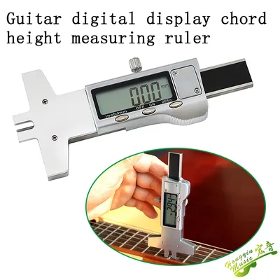 Guitar digital display string distance ruler string height measurement dial meter folk bakelite