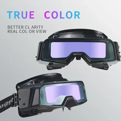Outside Control Solar Auto Darken True color Welding Glasses Welder Mask Welding Helmet Goggles With