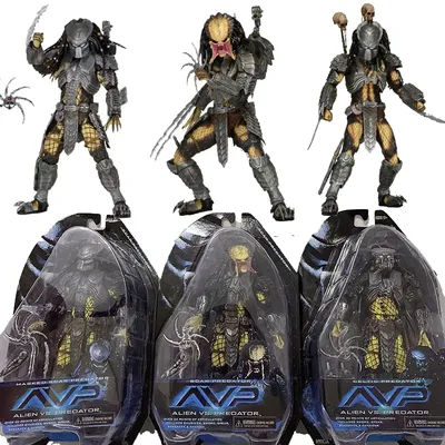 Celtic Predator Masked Scar Predator Figure Alien Action Figure Toys Collection Model Toys Joint Movable Children's Gifts