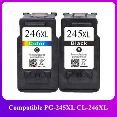 PG-245XL 245XL 246XL PG245 CL246 Ink Cartridge for Canon PG 245 PG-245 CL 246 for Pixma iP2820 MX492