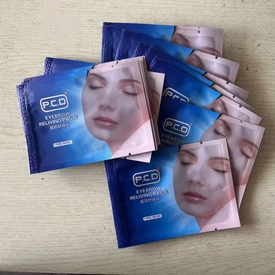 60pcs PCD Paste Mask Semi Permanent Makeup Tattoo Pain Cream with Moisture for Eyebrow Lip Tattoo