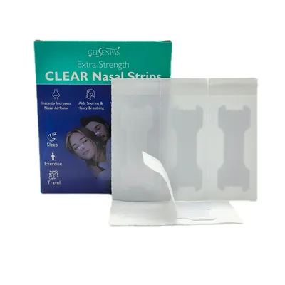 30pcs/Box Extra Strength CLEAR Nasal Strips Stop Snoring Patch Better Breath To Not Snore Sleep Anti-snoring Aid