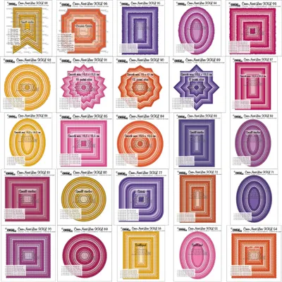 New Frame Collection (B) Metal Cutting Dies for Scrapbooking and Card Making Paper Craft Album
