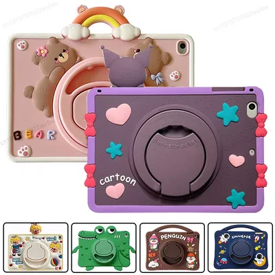 For iPad 10 10th 10.2 9th 8th 7th 2019 2020 2021 Case Kids Stand Cover iPad Mini 6 Air 1 2 9.7 3