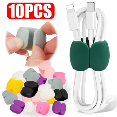 10/5/1PCS Multifunction Cable Organizer USB Holder Cable Management Clip Cord Keeper Headphone