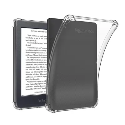 Transparent TPU Soft Back Cover Protective Shell Funda Shockproof E-book Reader Case for Kobo