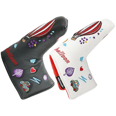 Golf Putter Headcover Magnetic Cover PU Leather Golf Club Head Covers Golf Iron Protector Reusable