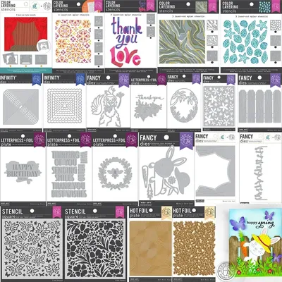 Easter Cutting Dies Stencil Hot foil Stage Curtain Scrapbook Diary Decoration Embossing Template