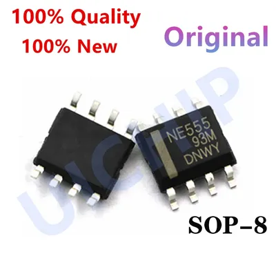 (50piece)100% New NE555 NE555N NE555DR 555 SOP-8 IC Timers SMD IC Chip