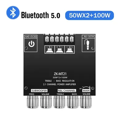 ZK-MT21 Channel Bluetooth 5.0 CS8673E 2.1 Subwoofer Amplifier Board 50W X 2+100W Power Audio Stereo