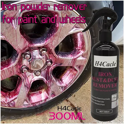 H4Cacle Car Iron Remover Protect Paint Wheels and Brake Rim Metal Dust & Iron Powder Remover