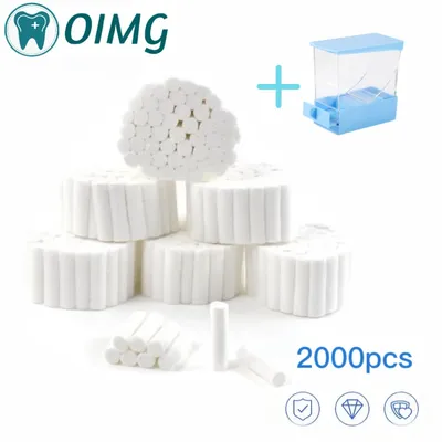 Dental Cotton Roll Surgical Cotton Rolls 100% Cotton High Absorbent Dentist Material Teeth Whitening