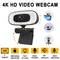 Webcam Mini 4K USB Computer 2K Webcam Full HD 1080P Web For Work With Microphone Tripod For PC