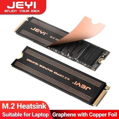 JEYI Graphene M.2 SSD Heat Sink, Dual-Layer Graphene and Copper Foil Design Cooler Radiator for