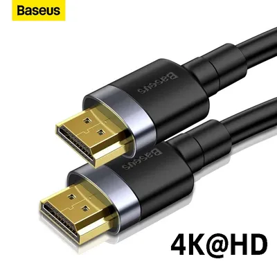 Baseus 4K HDMI-Compatible Cable for Xiaomi TV Box PS5 USB HUB Ultra High Speed 4K@60Hz HD 2.0 Video