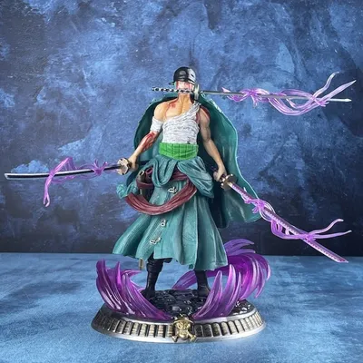 New One Piece Anime Figure Bath Blood Roronoa Zoro PVC 21cm Action Figure Collection Exquisite Model