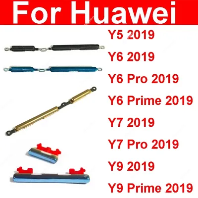 Power On Off Volume Side Button For Huawei Y5 Y6 Y7 Pro Y9 2019 Y6Pro Y6 Y9 Prime 2019 Volume