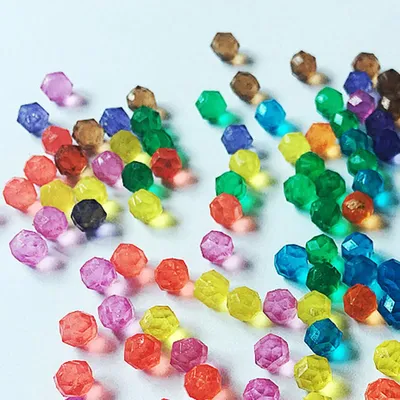500PCS/Set Jewel Beads 3D Puzzle toys for Children 6 Colors Refill Pack Water sticky Beads Jigsaw Puzzle Brinquedo Juguetes
