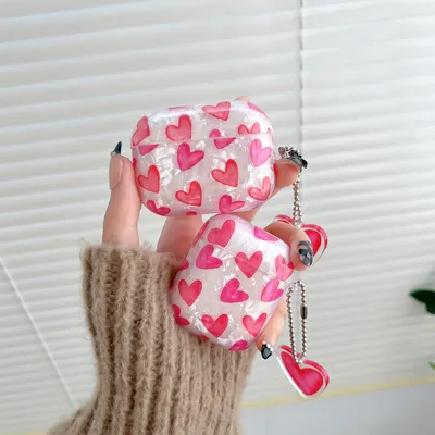 Shell pattern rose heart pattern earphone protection case for AirPods Pro /Airpod 3/AirPods 2/AirPods Pro2 case