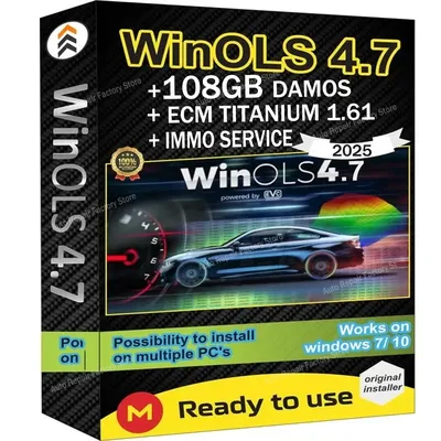 4 in 1 Winols 4.7 Full Activated +108GB Damos Windows 7 10 11 No virtual Multi-language +ECM
