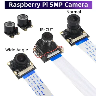 Raspberry Pi 4 Camera 5MP Night Vision 1080P Optional Wide Angle Fisheye IR-CUT Camera FF AF for