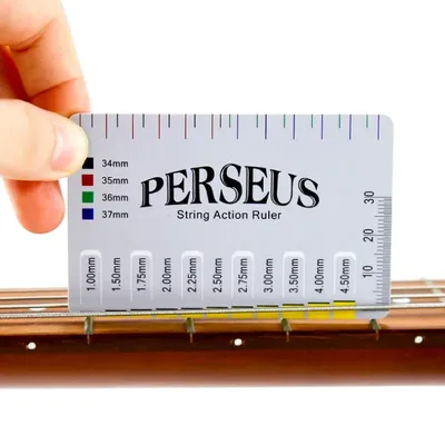 Acoustic Guitar Measuring Ruler Guitar String Height Gauge Ruler Card Luthier Tool for