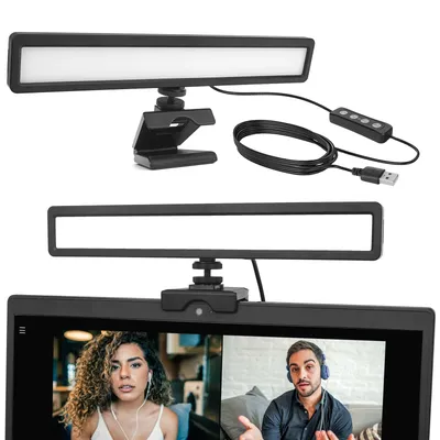 LUXCEO WS66 Webcam Lighting for Laptop Zoom Calls Meeting Online Class Youtube Tiktok Live Streaming