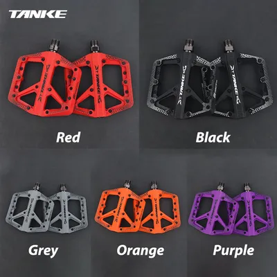 TANKE MTB Bike Nylon Pedal Widen Non-slip DU+1 Bearing Bicycle Mountain Bike Off-road Cycling