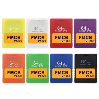 v1.966 FreeMcBoot 8MB/16MB/32MB/64MB Memory Card Hard Disk Boot Program Card for PS2 FMCB Version