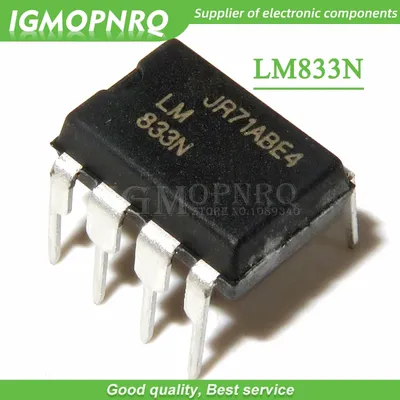 10pcs LM833N LM833 DIP-8 Audio Amplifiers Lo Noise Audio Dual new original