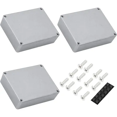 DaierTek 3PCS 1590BB Aluminum Metal Stomp Box Case Guitar Pedal Enclosure Effect Enclosure Stomp Box