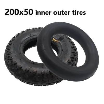 200x50 Tire Tube Pneumatic Wheel Off-Road Tyres for Electric Scooter,Electric Gas Scooter,Mountain