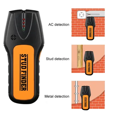 Multifunction Wall Detector Scanner Large Area Sensor For Metal Nonmetal AC Wire Finding With LCD