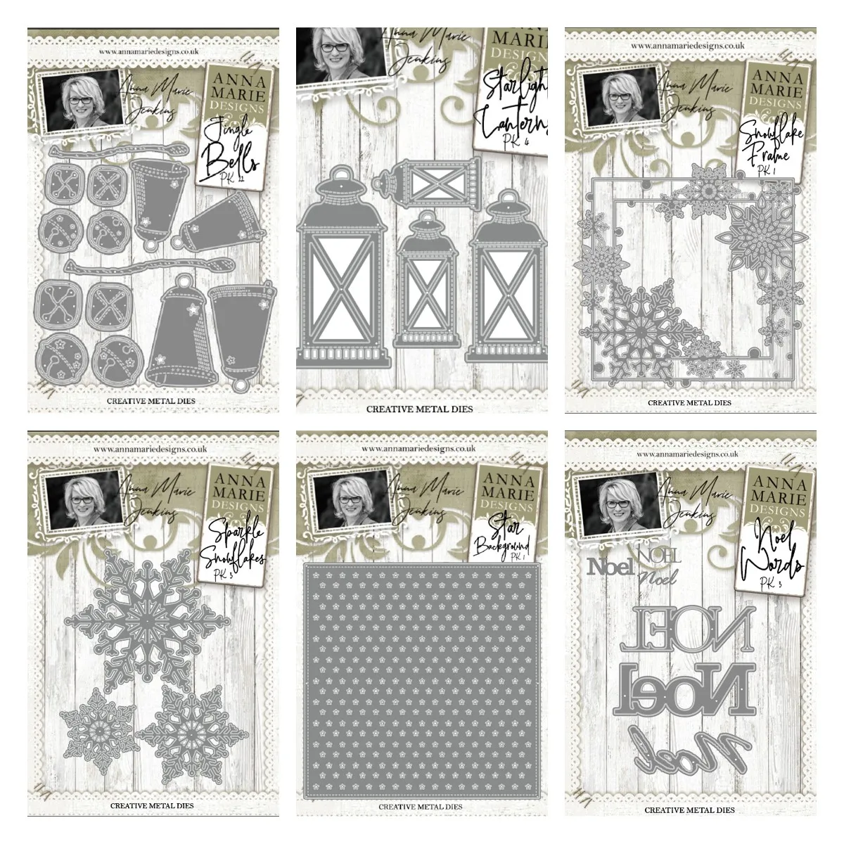 New Metal Cuts Dies Noel Words Jingle Bells Starlight Lanterns Snowflake Frame Die DIY Scrapbooking Stencil Paper Cards Handmade