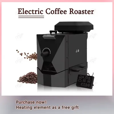 ITOP 500g Coffee Roaster 3 Roasting Programs Easy and Fun Operation Household Coffee Bean Roasting Machine with Smoke Filter