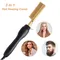 Electric Hot Heating Comb 3-in-1 Hair Straightener Hair Smooth Flat Iron Straightening Brush for