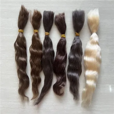Latest Pure Mohair for Reborn Doll /BJD Doll Brown Golden Tea Brown 6 Colors Doll Reborn Handrooted Mohair Doll Accessory