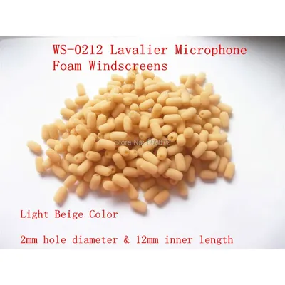 2mm Lavalier Microphone Foam Windscreen Mini Gooseneck Microphone Foam Covers 10 pcs /lot