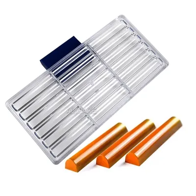 18 Cavities Polycarbonate PC Chocolate Mold Long Sticks Shape Candy Bonbons Fondant Ice