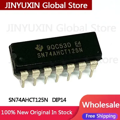 10-100Pcs New SN74AHCT125N 74AHCT125N 74AHCT125 Inline DIP14 Logic Chip IC In Stock Wholesale