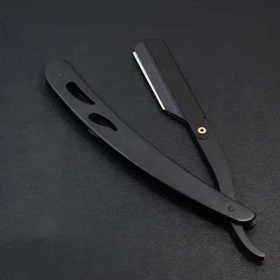 Men Straight Razor Edge Stainless Steel Sharp Barber Razor Professional Manual Shaver Shaving Safety