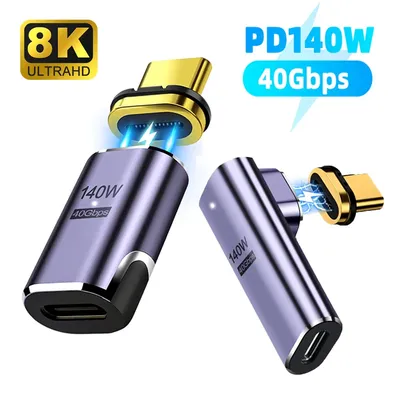 USB C to Type C OTG Charge Data Converter Magnetic Adapter Thunderbolt3 40Gbps usb c magnetic