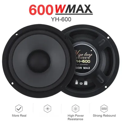 600W/500W/400W Car Audio Accessories Coaxial Speaker Audio 6 inch/5 inch/4 inch Tiltable Speaker Full Frequency Car Stereo Audio