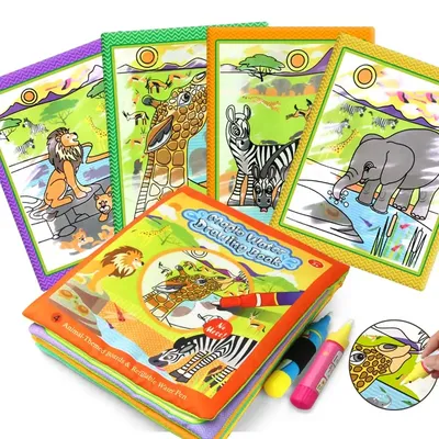 Coolplay Magic Water Drawing Book Coloring Book Painting Board Doodle Book in Drawing Toys Educational Toys for Kids Xmas Gifts