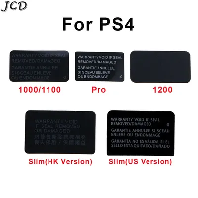 JCD 2pieces Label Sticker For PS4 Pro Slim 1000 1100 1200 2000 Console Housing Seals Tamper-Proof
