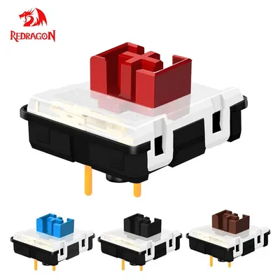 REDRAGON SMD RGB MX Low Profile 5.5 switch 3Pin Clicky Linear Tactile silent Mechanical keyboard red