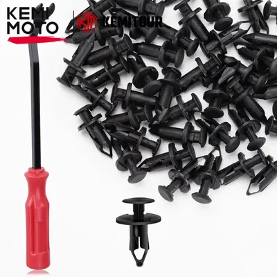 KEMiMOTO ATV UTV Renegade Rivets 100 Pack for Can Am Maverick Commander Outlander For John Deere