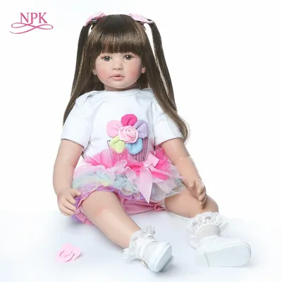 high quality 60cm big size reborn toddler princess Silicone vinyl adorable Lifelike Baby Bonecas
