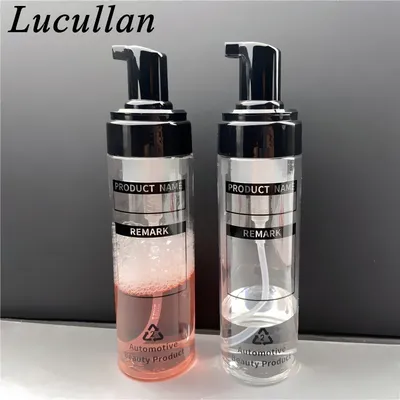 Lucullan Car Wash Shampoo Container Dilution Refill Bottles 200ML Press Head Portable PET Dispenser